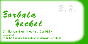 borbala heckel business card