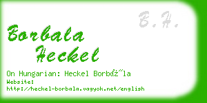 borbala heckel business card